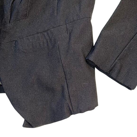 Torrid Womens Suit Jacket Blazer Stretch Open Front Pockets Long Sleeve Black - Picture 4 of 10